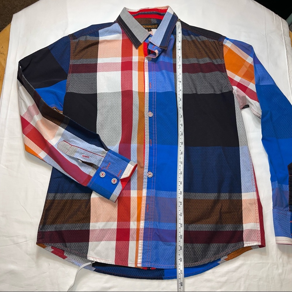 2xhost Pickperruzo Diamond Pattern Button Down - image 8